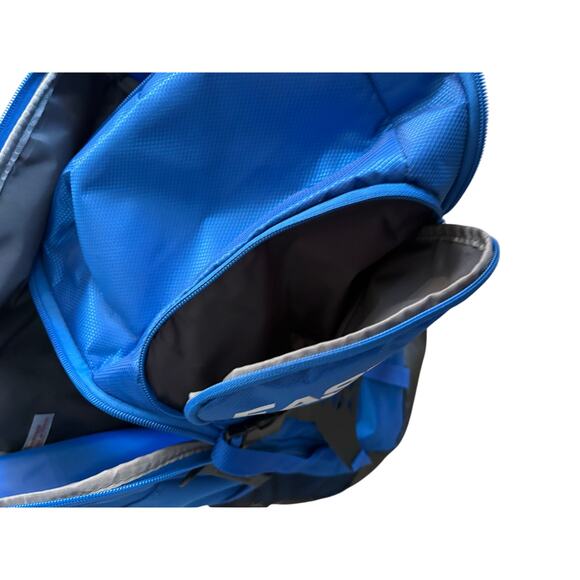 Easton Walk-Off NX Elite Bat Pack Royal Blue and White Baseball Backpack - Picture 8 of 9